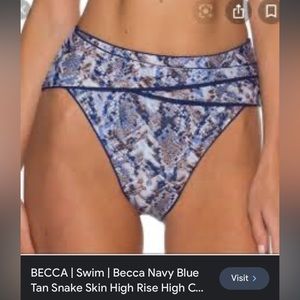 Becca Virtue high waisted bikini bottoms